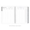 Peaceful Mauve Yearly Planner January-December 2024