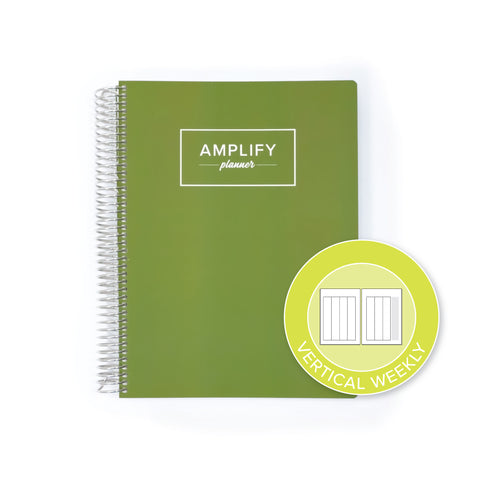 Vertical Layout - Weekly amplify planner for 2026 in the color way Sage & Sprout
