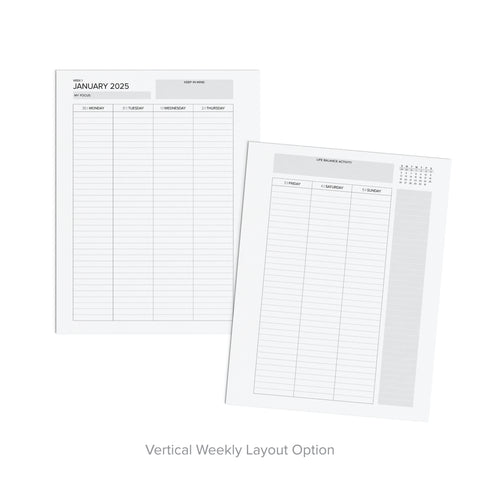 Amplify Planner 2025 Weekly printable Planner vertical weekly layout