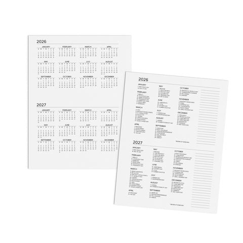 Amplify Planner 2026 Weekly printable 2025-2026 year at a glance and holidays pages