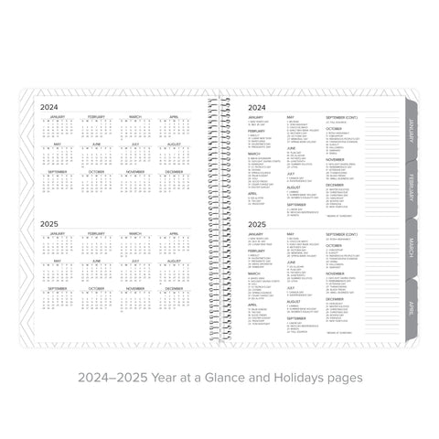 Joyful Yellow Yearly Planner January-December 2024