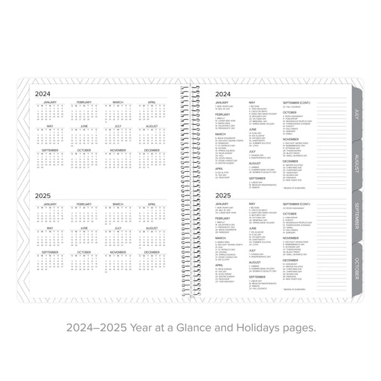 Chartreuse Groove Yearly Planner | July 2024-June 2025