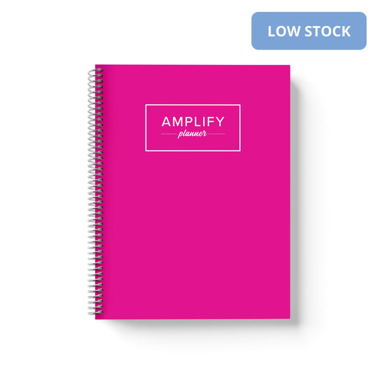 Hot Pink Undated Planner - Yearly