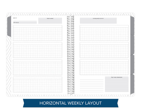 Weekly Undated Planner - Navy