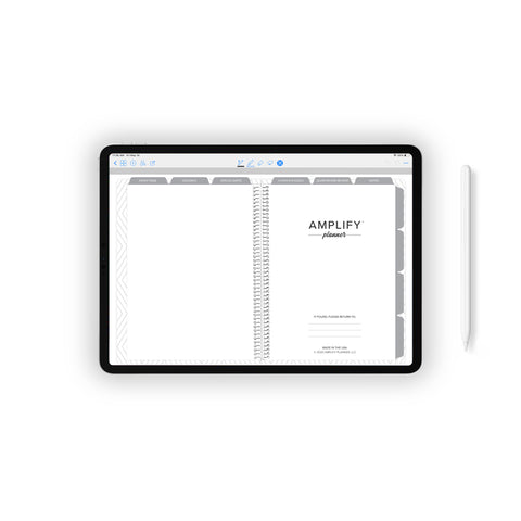 Daily Undated Digital Planner - Teal
