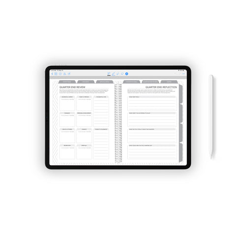 Daily Undated Digital Planner - Teal