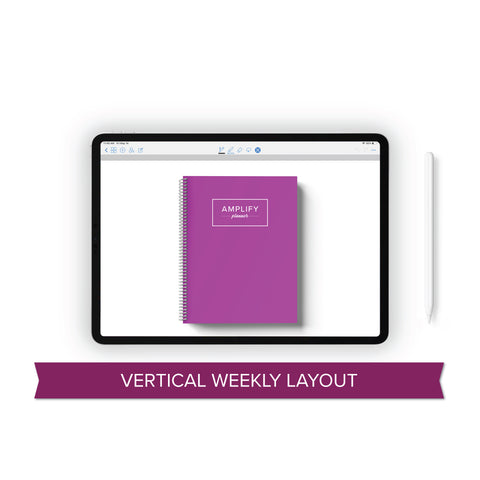 Daily Undated Digital Planner - Violet